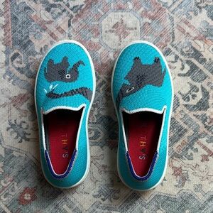 Rothy's Kids Turquoise Cat Sneakers
